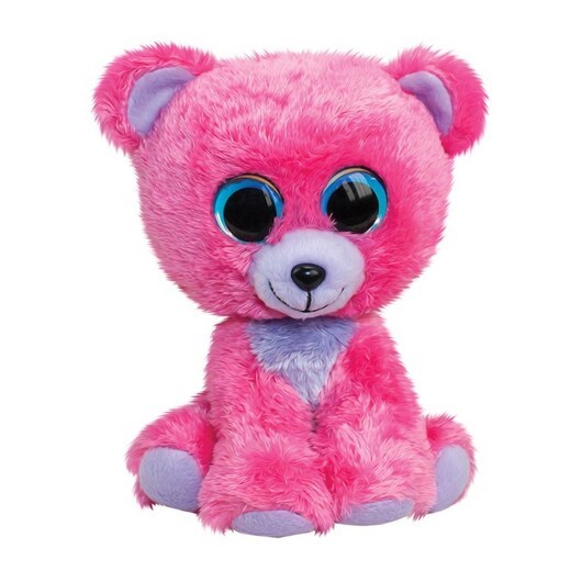 Lumo Stars Cuddly Toy - Bear Raspberry 15cm